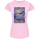 Same Planet Different World Womens Petite Cut T-Shirt Light Pink