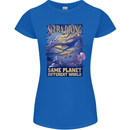 Same Planet Different World Womens Petite Cut T-Shirt Royal Blue