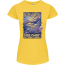 Same Planet Different World Womens Petite Cut T-Shirt Yellow