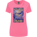Same Planet Different World Womens Wider Cut T-Shirt Azalea