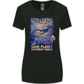 Same Planet Different World Womens Wider Cut T-Shirt Black
