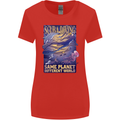 Same Planet Different World Womens Wider Cut T-Shirt Red