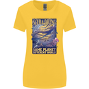 Same Planet Different World Womens Wider Cut T-Shirt Yellow