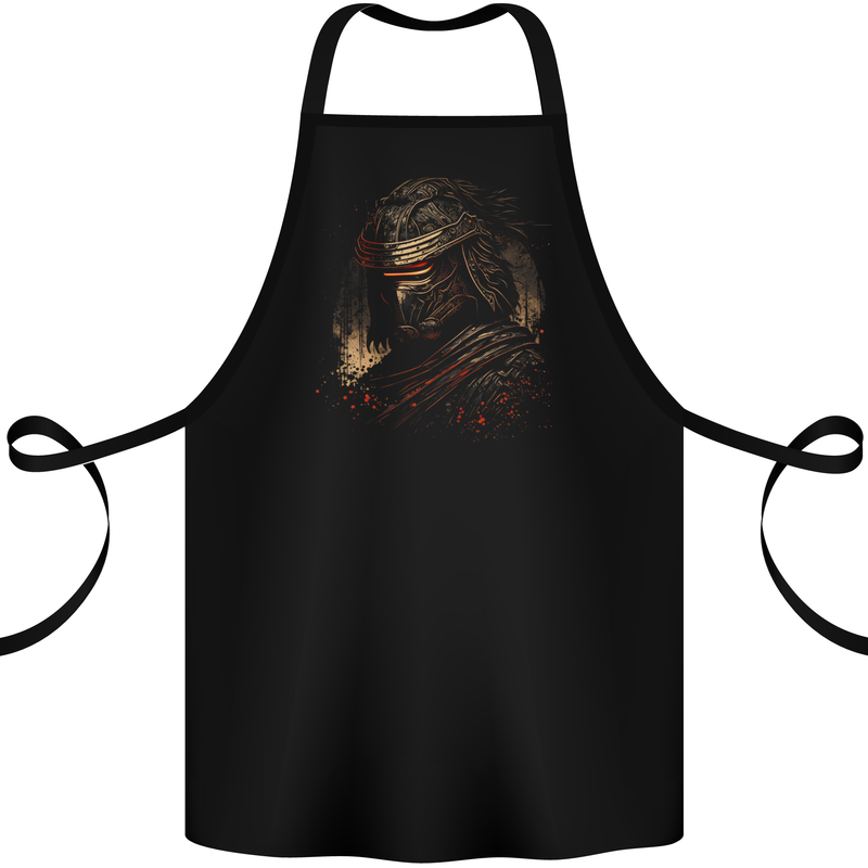 Samurai Assassin Japanese Fantasy Warrior Cotton Apron 100% Organic Black