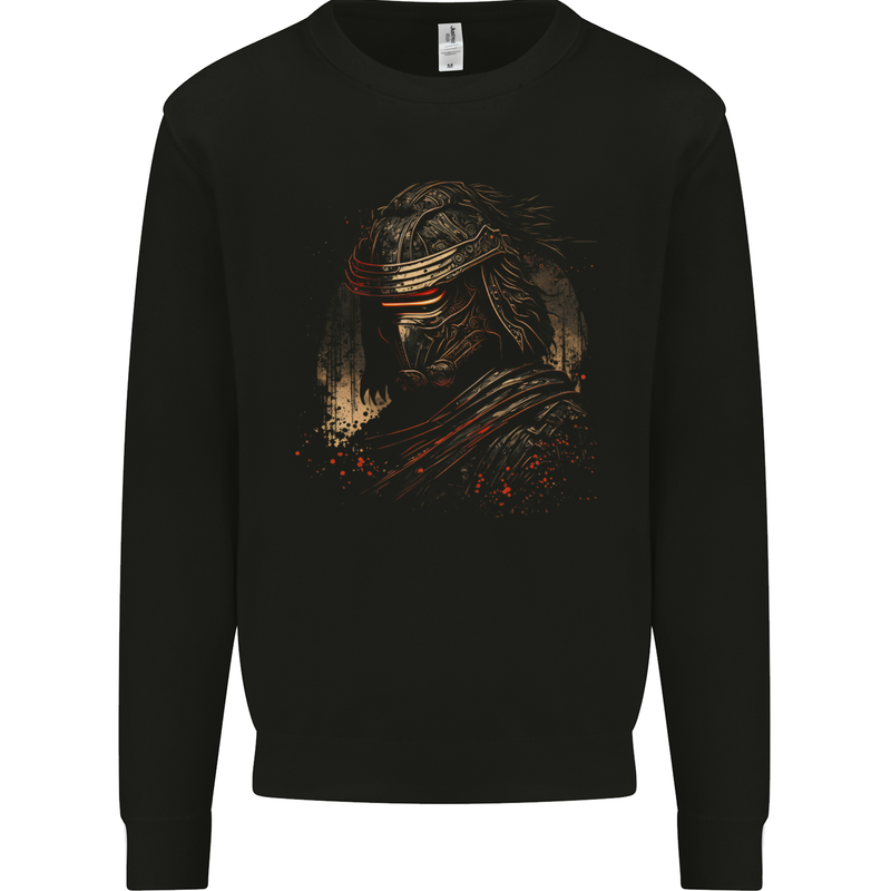 Samurai Assassin Japanese Fantasy Warrior Mens Sweatshirt Jumper Black