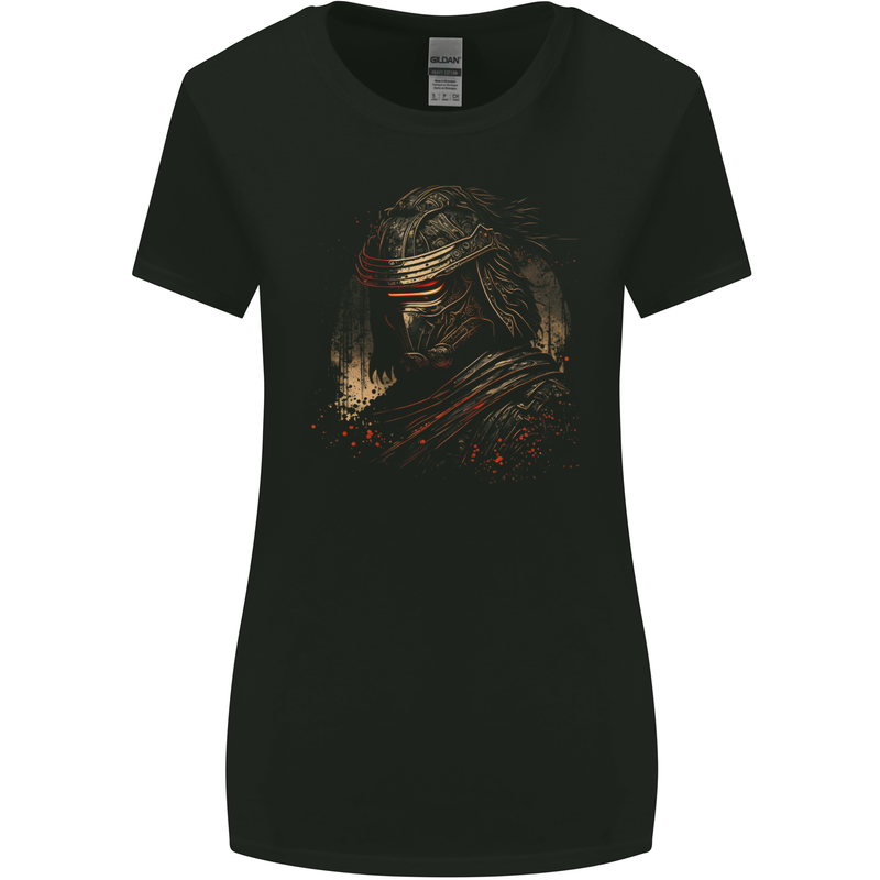 Samurai Assassin Japanese Fantasy Warrior Womens Wider Cut T-Shirt Black