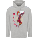 Samurai Basketball Player Childrens Kids Hoodie Sports Grey