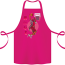 Samurai Basketball Player Cotton Apron 100% Organic Pink