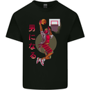 Samurai Basketball Player Kids T-Shirt Childrens Black