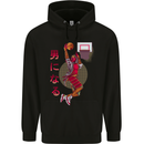 Samurai Basketball Player Mens 80% Cotton Hoodie Black
