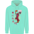 Samurai Basketball Player Mens 80% Cotton Hoodie Peppermint