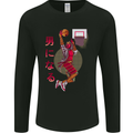 Samurai Basketball Player Mens Long Sleeve T-Shirt Black