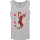 Samurai Basketball Player Mens Vest Tank Top Sports Grey