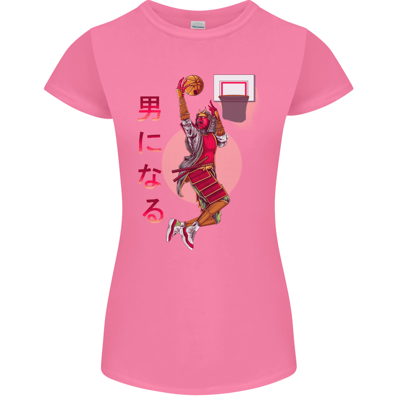 Samurai Basketball Player Womens Petite Cut T-Shirt Azalea