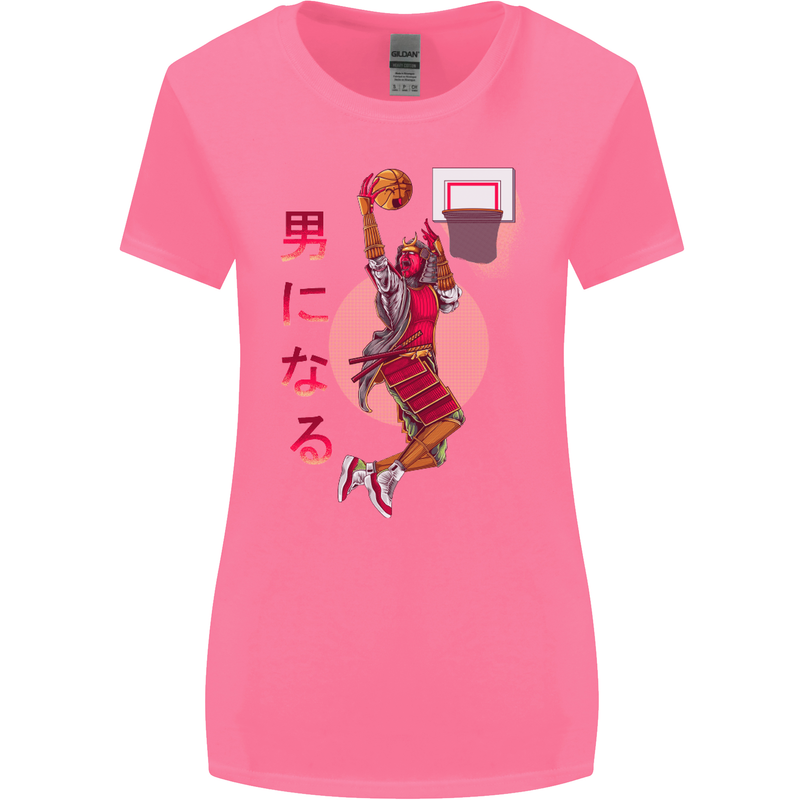 Samurai Basketball Player Womens Wider Cut T-Shirt Azalea