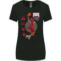 Samurai Basketball Player Womens Wider Cut T-Shirt Black
