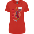Samurai Basketball Player Womens Wider Cut T-Shirt Red