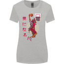 Samurai Basketball Player Womens Wider Cut T-Shirt Sports Grey