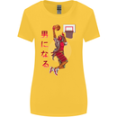 Samurai Basketball Player Womens Wider Cut T-Shirt Yellow