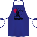 Samurai Battle MMA Kenjutsu Kendo Iaido Cotton Apron 100% Organic Royal Blue