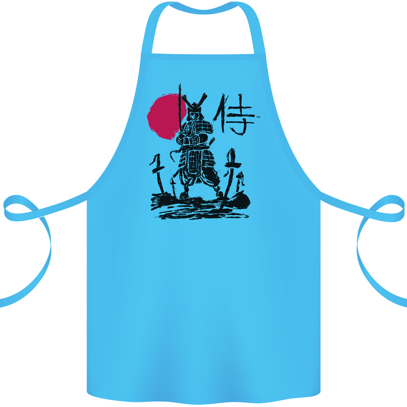 Samurai Battle MMA Kenjutsu Kendo Iaido Cotton Apron 100% Organic Turquoise