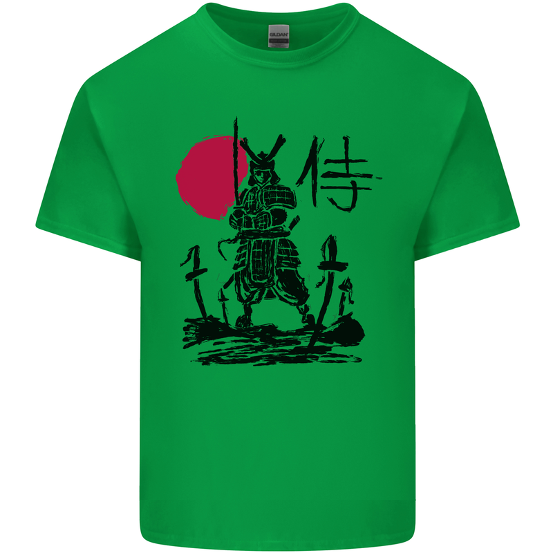 Samurai Battle MMA Kenjutsu Kendo Iaido Kids T-Shirt Childrens Irish Green