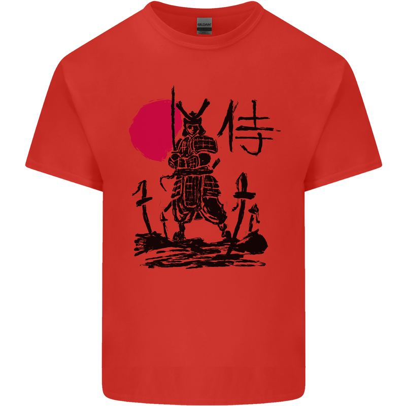 Samurai Battle MMA Kenjutsu Kendo Iaido Kids T-Shirt Childrens Red