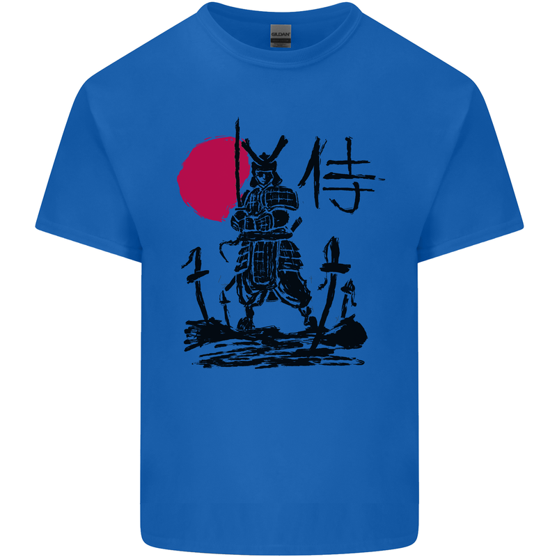 Samurai Battle MMA Kenjutsu Kendo Iaido Kids T-Shirt Childrens Royal Blue