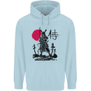 Samurai Battle MMA Kenjutsu Kendo Iaido Mens 80% Cotton Hoodie Light Blue