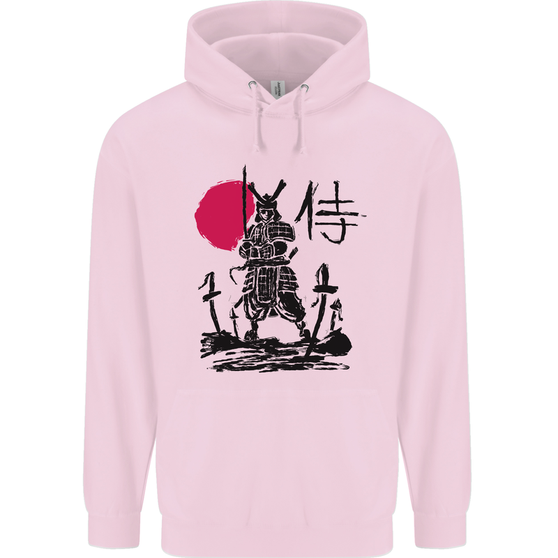 Samurai Battle MMA Kenjutsu Kendo Iaido Mens 80% Cotton Hoodie Light Pink