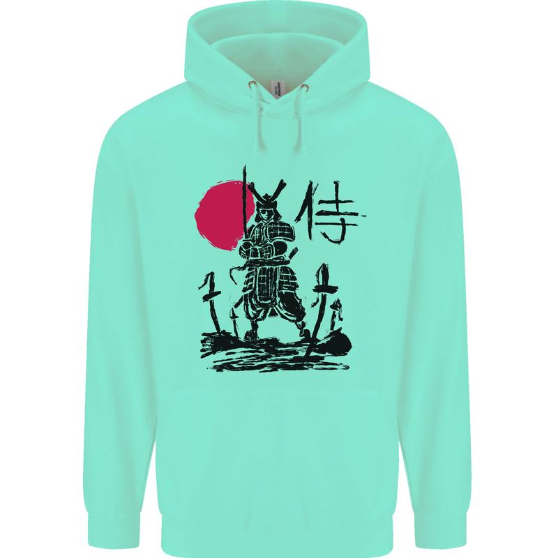 Samurai Battle MMA Kenjutsu Kendo Iaido Mens 80% Cotton Hoodie Peppermint