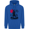 Samurai Battle MMA Kenjutsu Kendo Iaido Mens 80% Cotton Hoodie Royal Blue