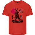 Samurai Battle MMA Kenjutsu Kendo Iaido Mens Cotton T-Shirt Tee Top Red