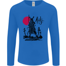 Samurai Battle MMA Kenjutsu Kendo Iaido Mens Long Sleeve T-Shirt Royal Blue