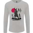 Samurai Battle MMA Kenjutsu Kendo Iaido Mens Long Sleeve T-Shirt Sports Grey