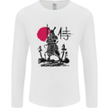 Samurai Battle MMA Kenjutsu Kendo Iaido Mens Long Sleeve T-Shirt White