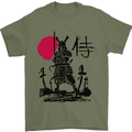 Samurai Battle MMA Kenjutsu Kendo Iaido Mens T-Shirt 100% Cotton Military Green