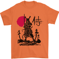 Samurai Battle MMA Kenjutsu Kendo Iaido Mens T-Shirt 100% Cotton Orange