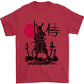 Samurai Battle MMA Kenjutsu Kendo Iaido Mens T-Shirt 100% Cotton Red