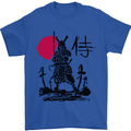 Samurai Battle MMA Kenjutsu Kendo Iaido Mens T-Shirt 100% Cotton Royal Blue