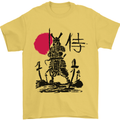 Samurai Battle MMA Kenjutsu Kendo Iaido Mens T-Shirt 100% Cotton Yellow