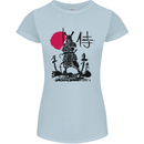 Samurai Battle MMA Kenjutsu Kendo Iaido Womens Petite Cut T-Shirt Light Blue