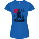 Samurai Battle MMA Kenjutsu Kendo Iaido Womens Petite Cut T-Shirt Royal Blue