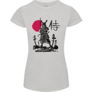 Samurai Battle MMA Kenjutsu Kendo Iaido Womens Petite Cut T-Shirt Sports Grey