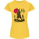 Samurai Battle MMA Kenjutsu Kendo Iaido Womens Petite Cut T-Shirt Yellow