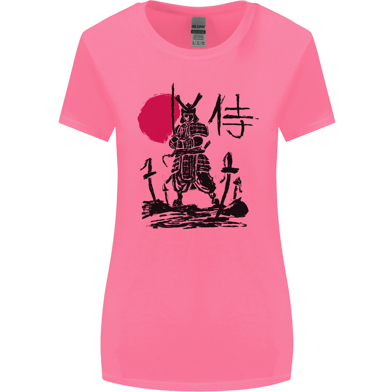 Samurai Battle MMA Kenjutsu Kendo Iaido Womens Wider Cut T-Shirt Azalea