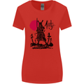 Samurai Battle MMA Kenjutsu Kendo Iaido Womens Wider Cut T-Shirt Red