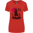 Samurai Battle MMA Kenjutsu Kendo Iaido Womens Wider Cut T-Shirt Red