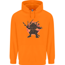 Samurai Cthulhu Kraken Childrens Kids Hoodie Orange