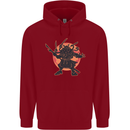 Samurai Cthulhu Kraken Childrens Kids Hoodie Red